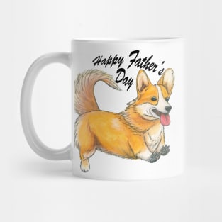 Fathers day corgi Mug